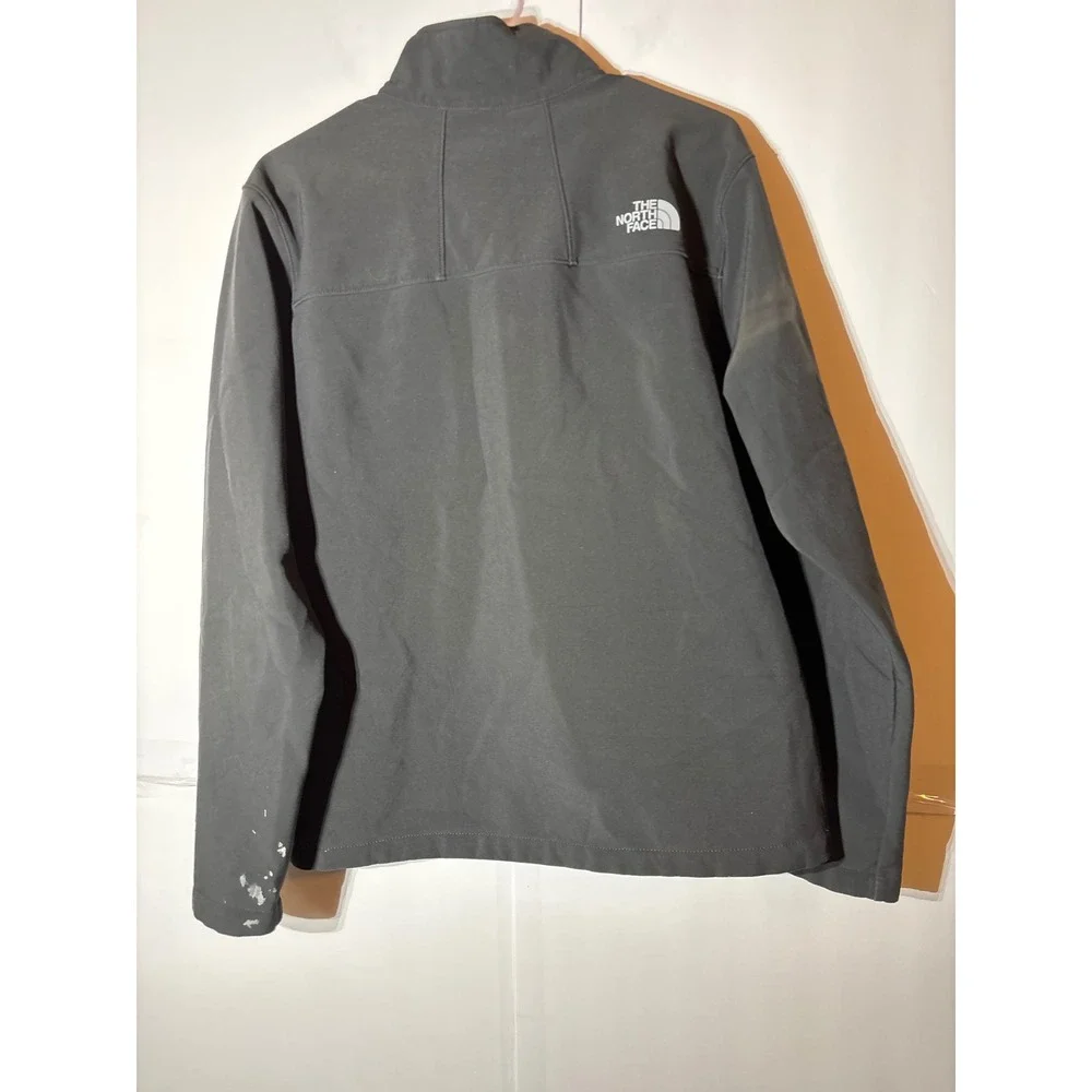 TNF Apex WindWall fleece-lined softshell jacket M Distressed‎ workwear black